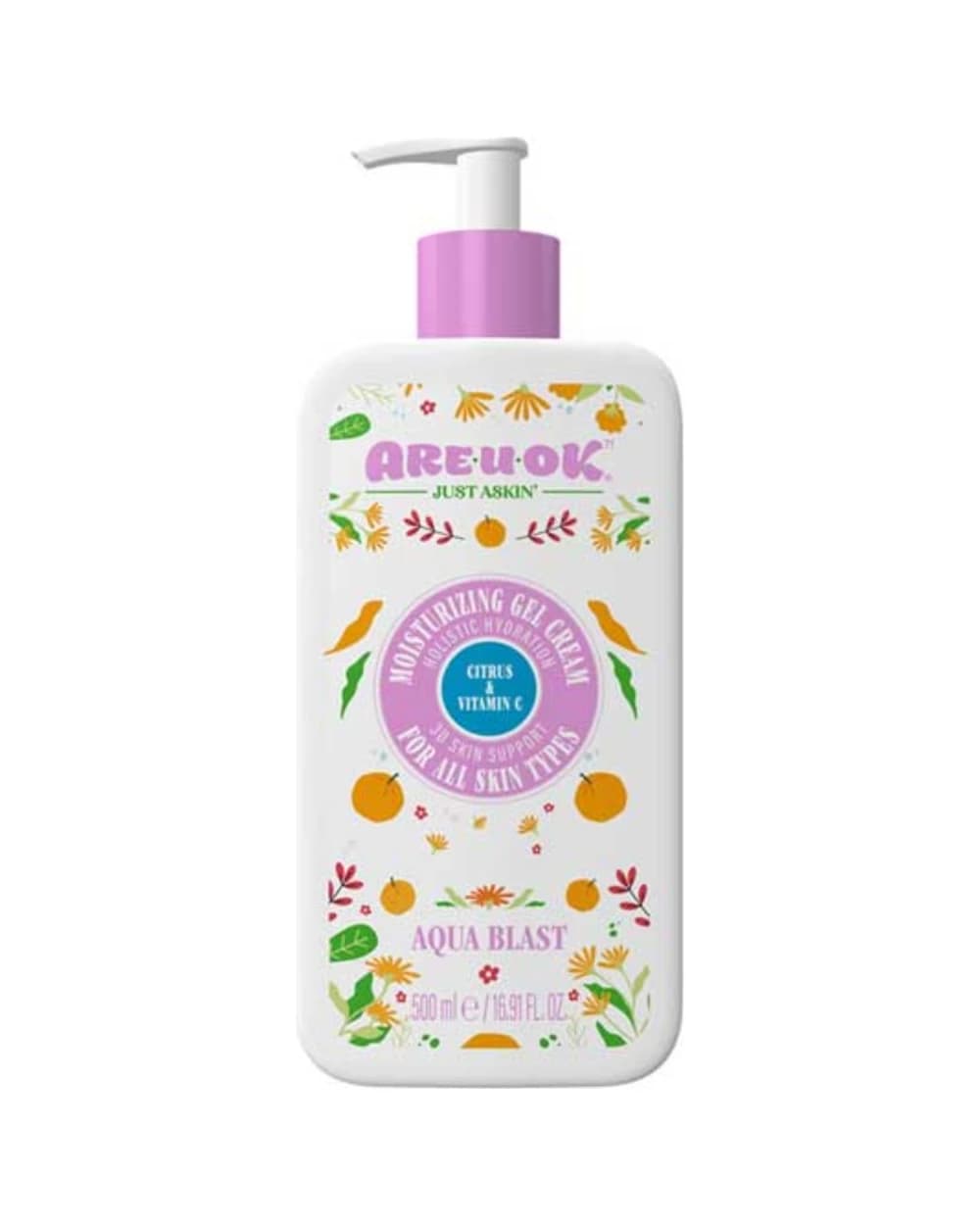ژل کرم آبرسان آر یو اکی ویتامین سی و گریپ فروت 500ml
