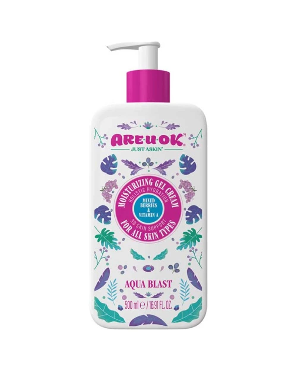 ژل کرم آبرسان آر یو اکی تمشک 500ml