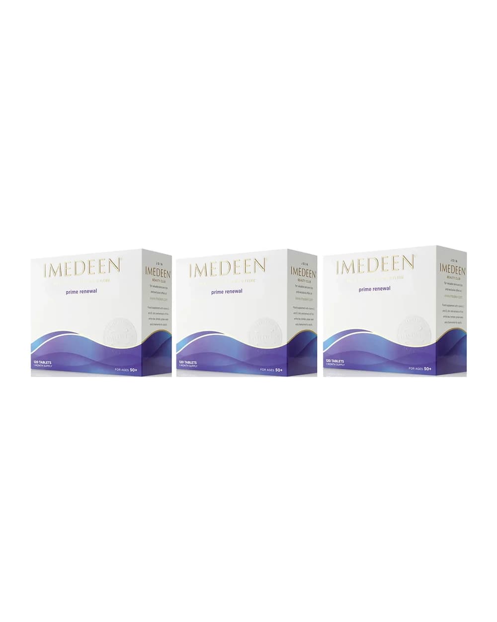 Imedeen Prime Renewal Beauty & Skin Supplement, contains Vitamin C and Zinc, 3 Month Bundle, 3x120 Tablets, Age 50+