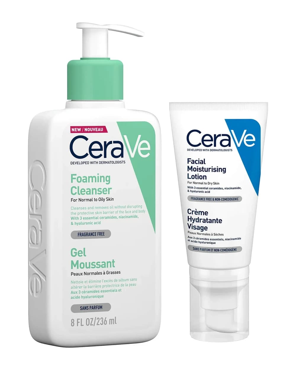 CeraVe Cleanse the Day Away duo detersione viso