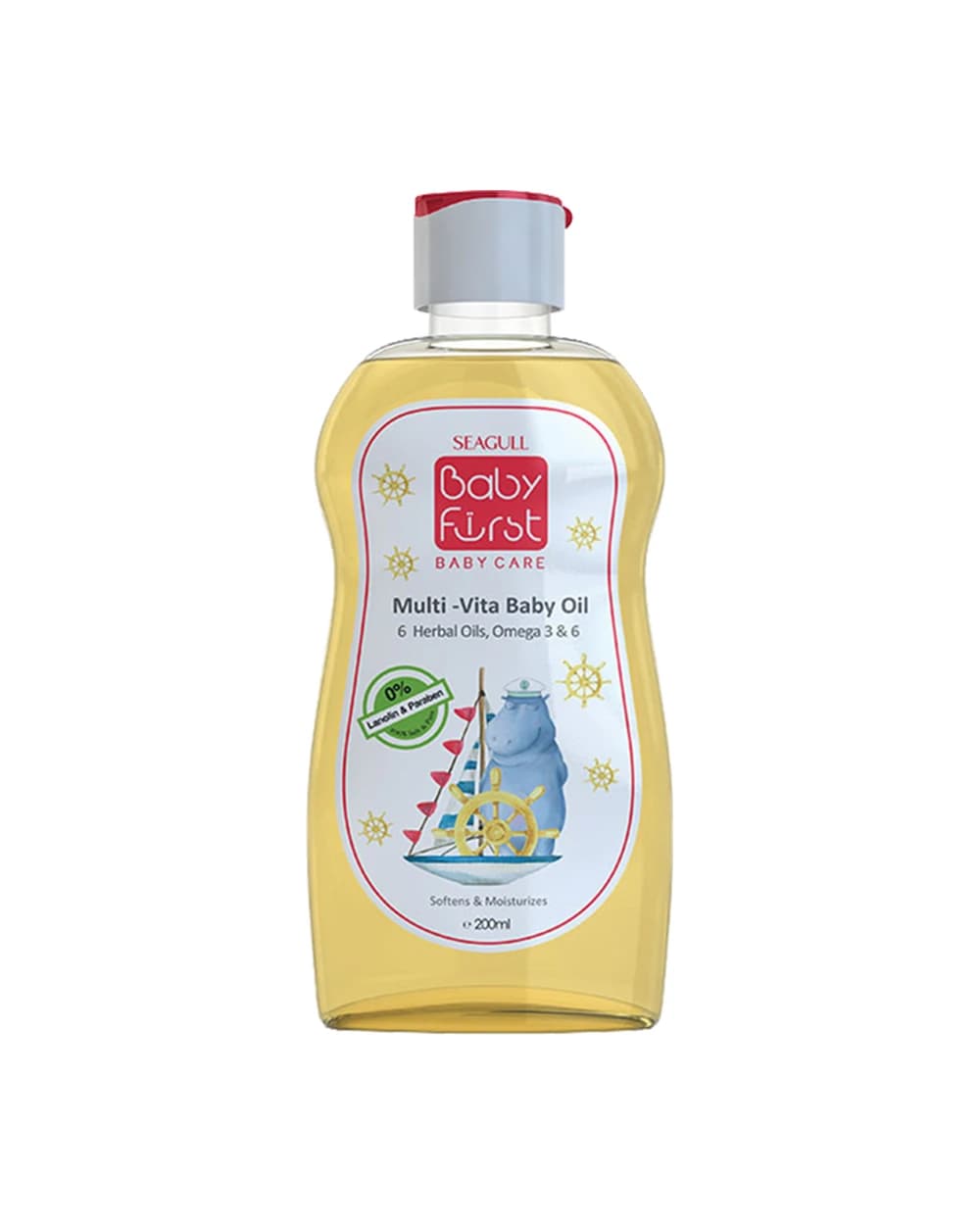 روغن بچه گیاهی نرم کننده پوست Baby First سی گل 200ml