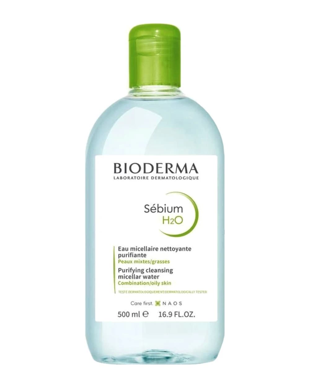 میسلار واتر پوست چرب و مختلط Sebium H2O بایودرما 500ml