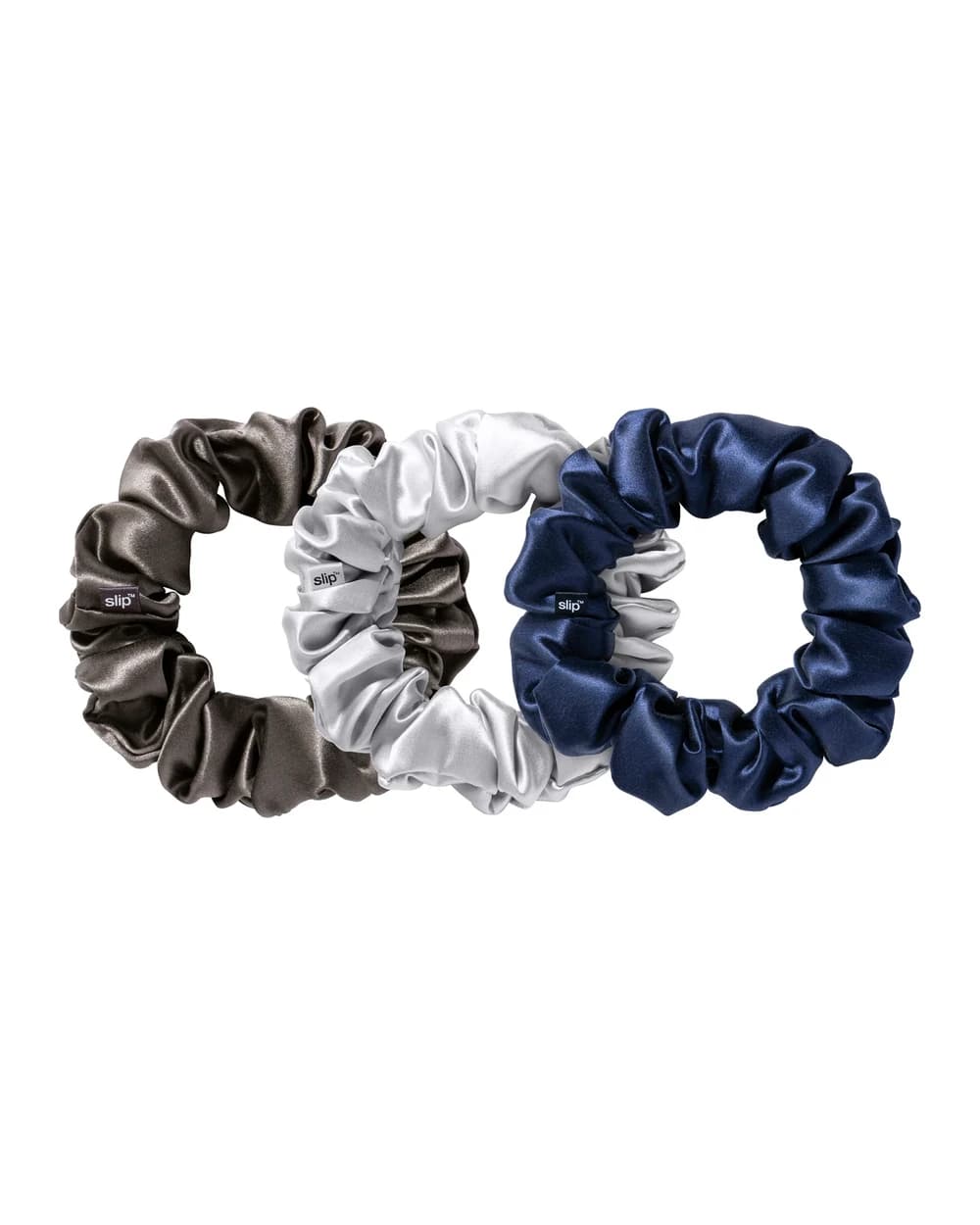 Slip Silk Large Scrunchies - Midnight (Pack of 3)