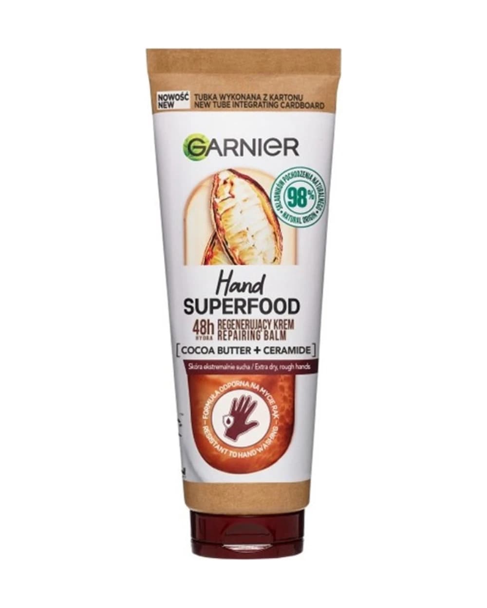 کرم دست کره کاکائو و سرامید SuperFood گارنیه 75ml