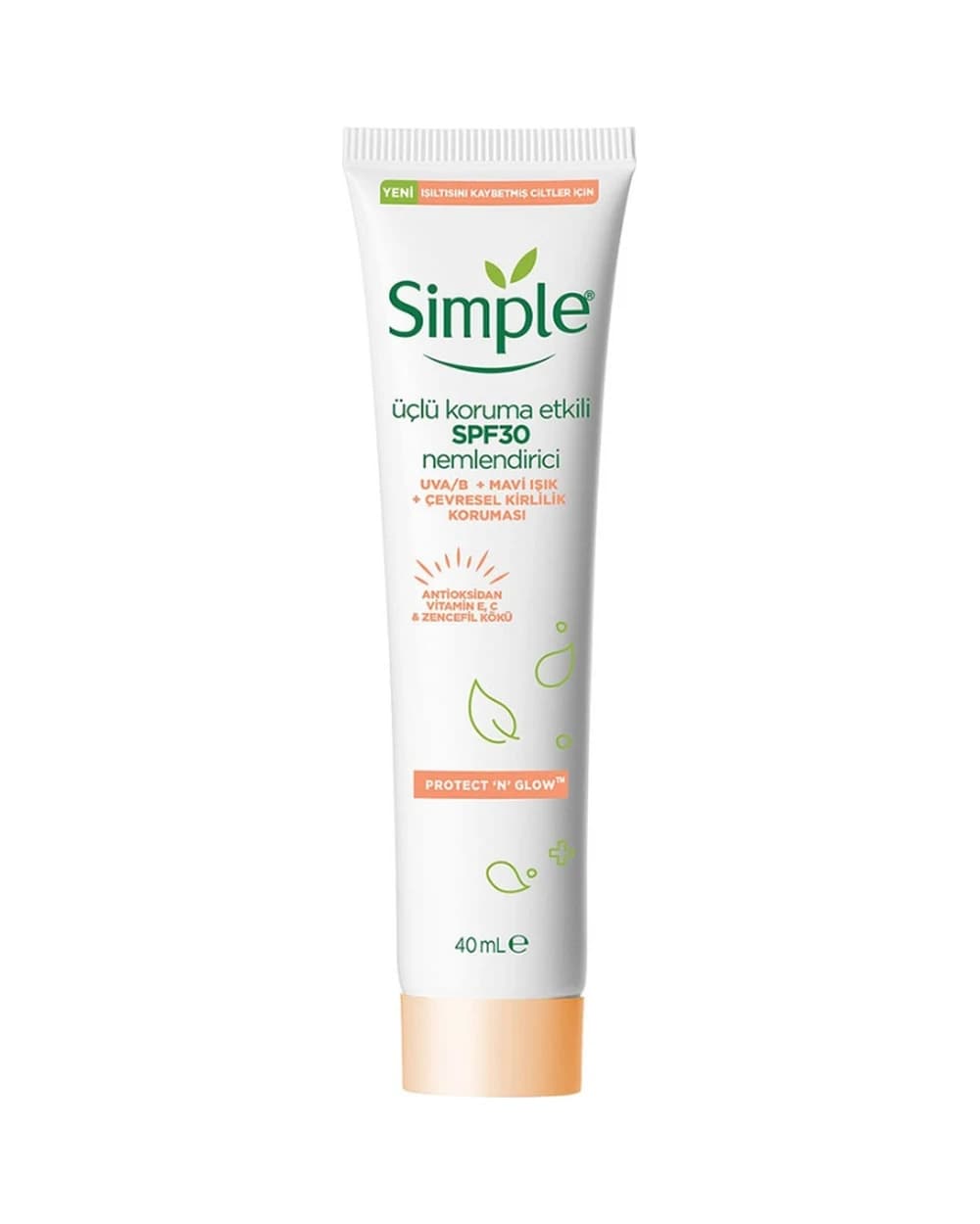 کرم مرطوب کننده Protect N Glow حاوی SPF30 سیمپل 40ml