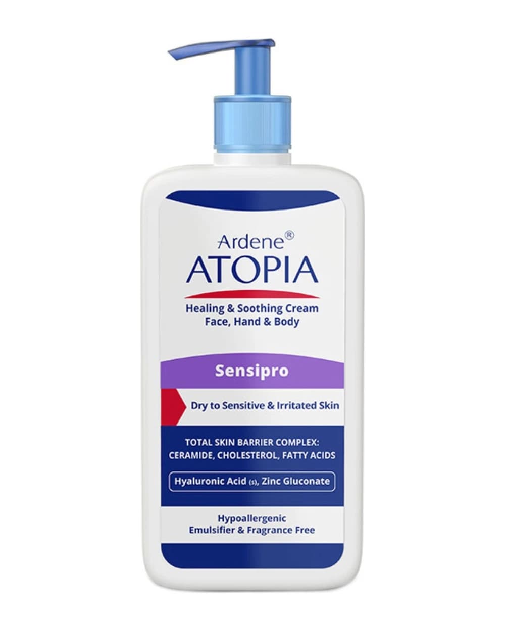 کرم مرطوب کننده و التیام بخش پوست خشک و حساس Sensipro آردن آتوپیا 500ml