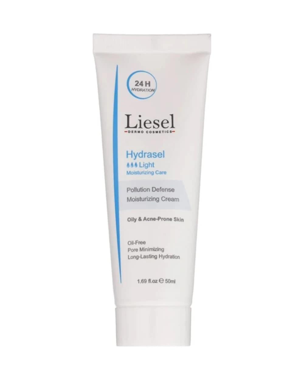 کرم مرطوب کننده و آبرسان پوست چرب Hydrasel Light لایسل 50ml