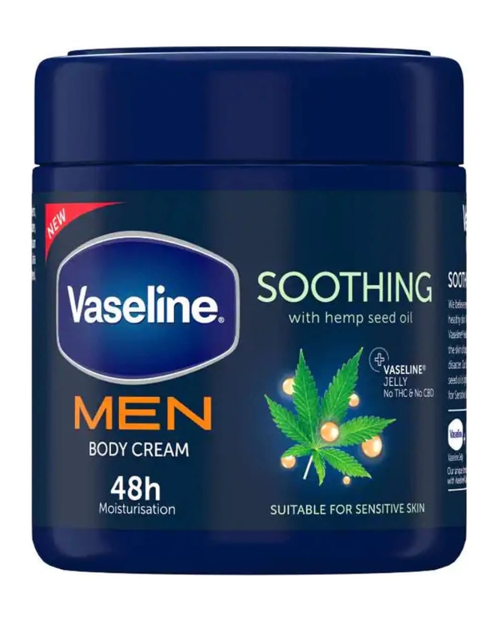 کرم بدن آقایان Soothing وازلین 400ml