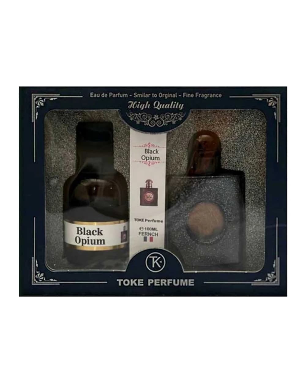 ست ادکلن و عطر جیبی زنانه توک مدل Black Opium