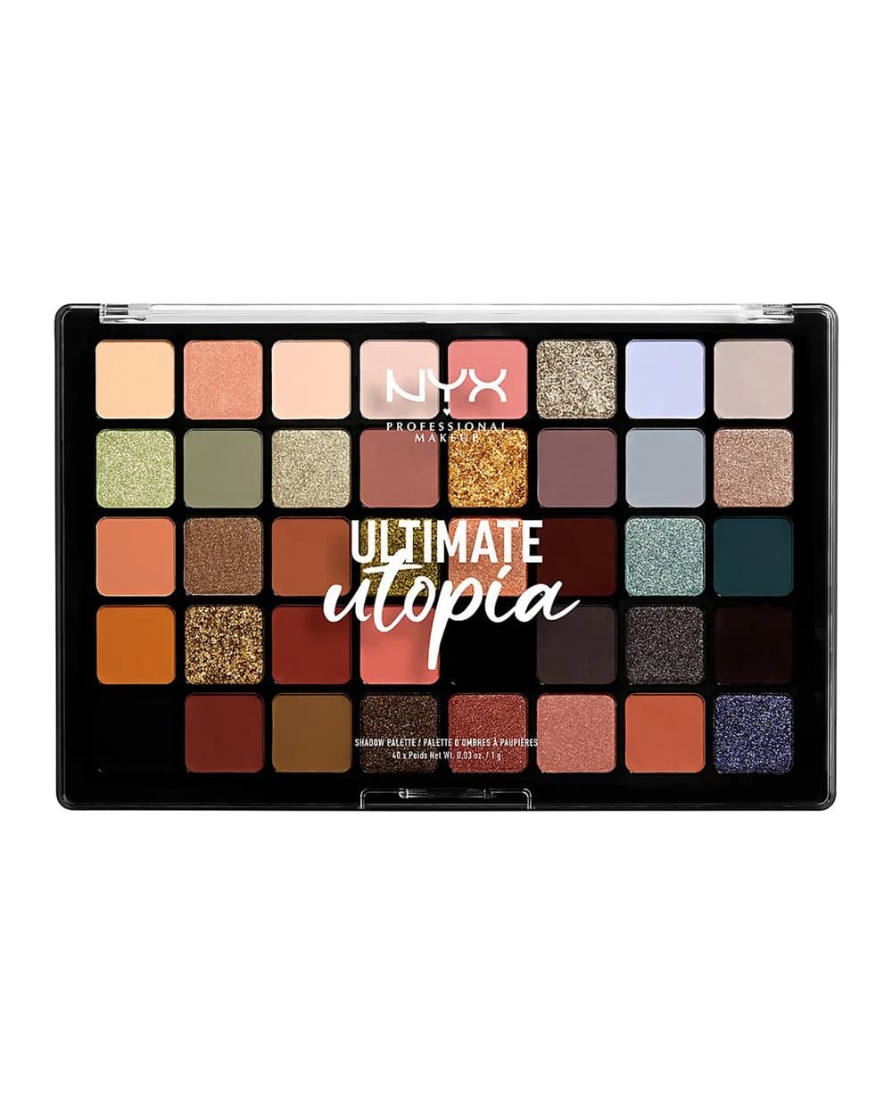 NYX Professional Makeup Ultimate Shadow Utopia Palette - 40 tonalità 10g