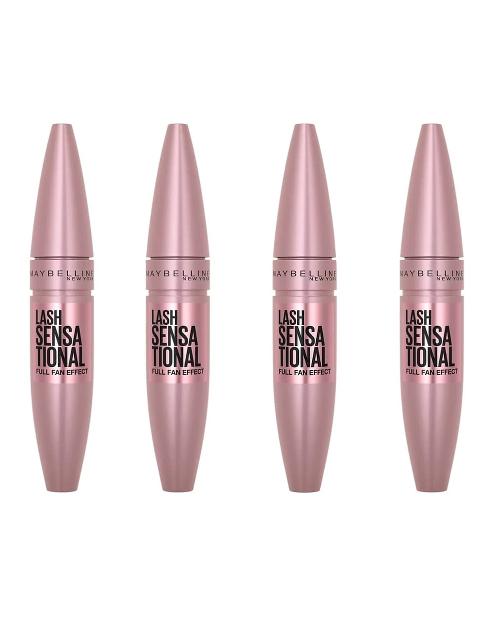 Maybelline Lash Sensational Volumising and Thickening Eyelash Lengthening Mascara - 01 Very Black (Pack of 4)
