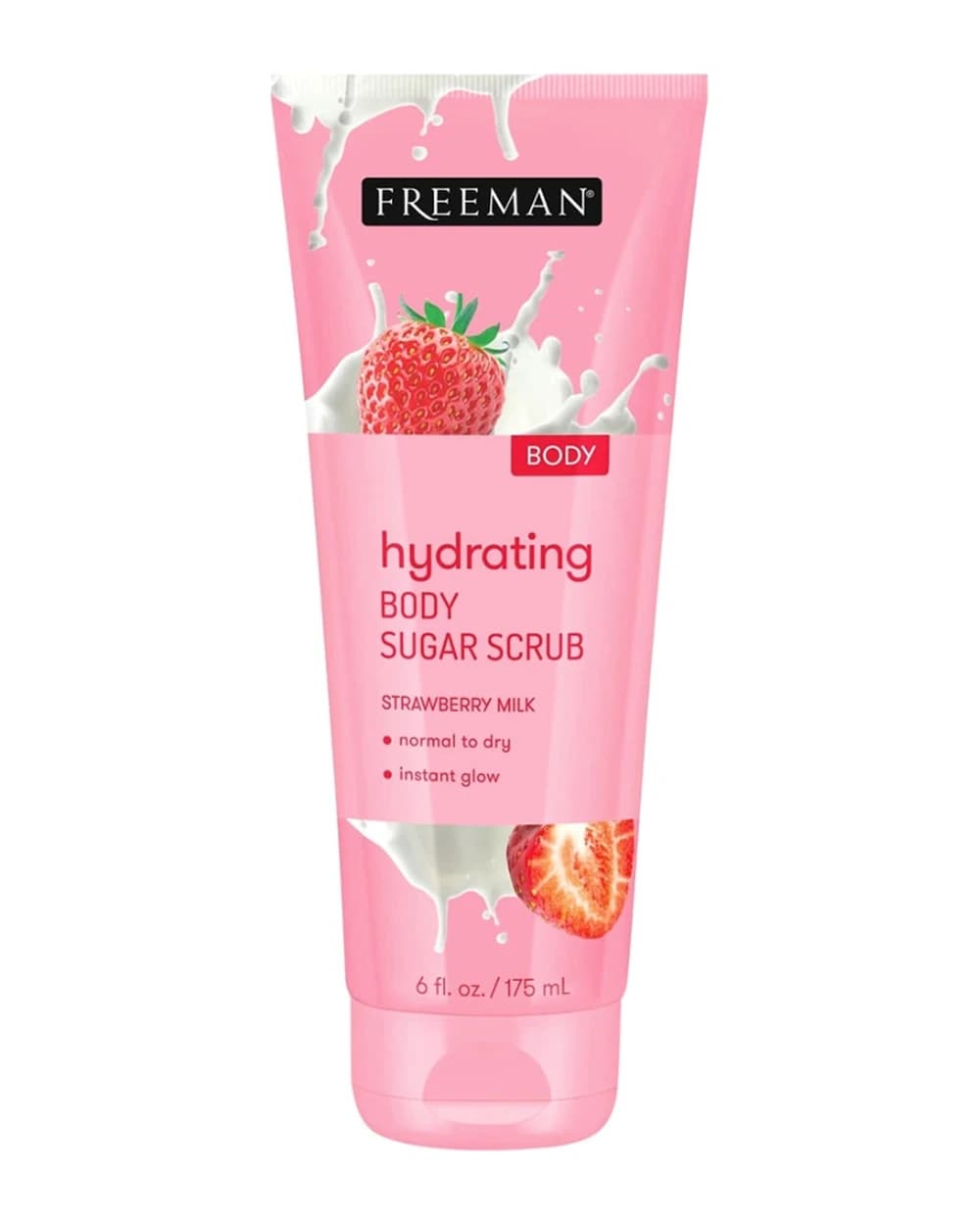 اسکراب شکری بدن شیر توت فرنگی Hydrating فریمن 175ml