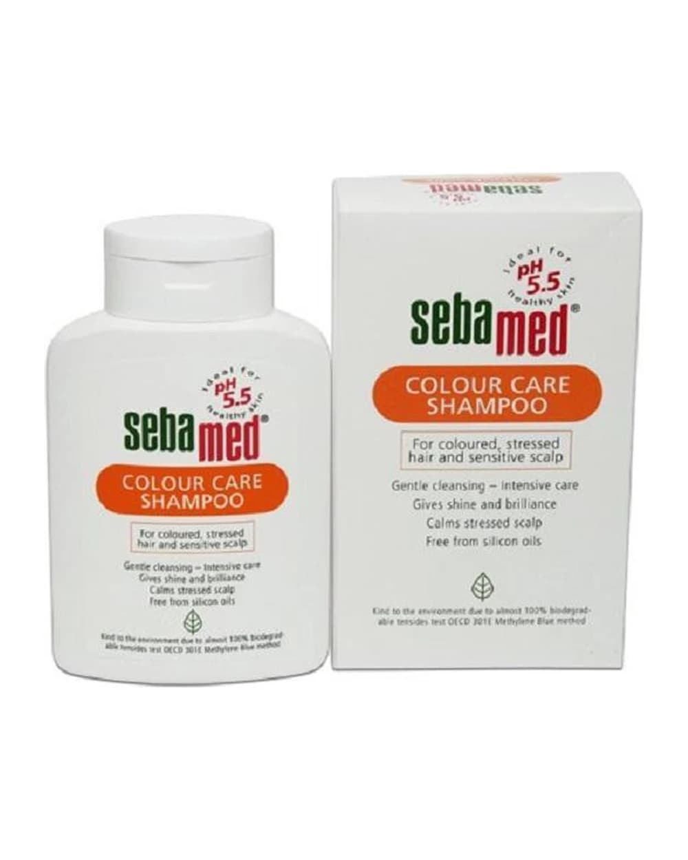شامپو موهای رنگ شده سبامد مدل color care حجم 200 میلی لیتر