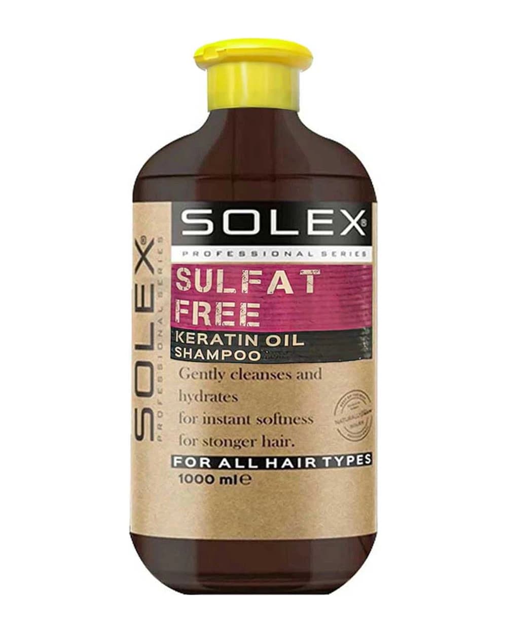 شامپو فاقد سولفات حاوی روغن کراتین سولکس 1000ml