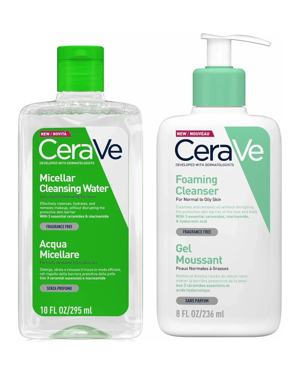 CeraVe Foaming Double Detergente Duo