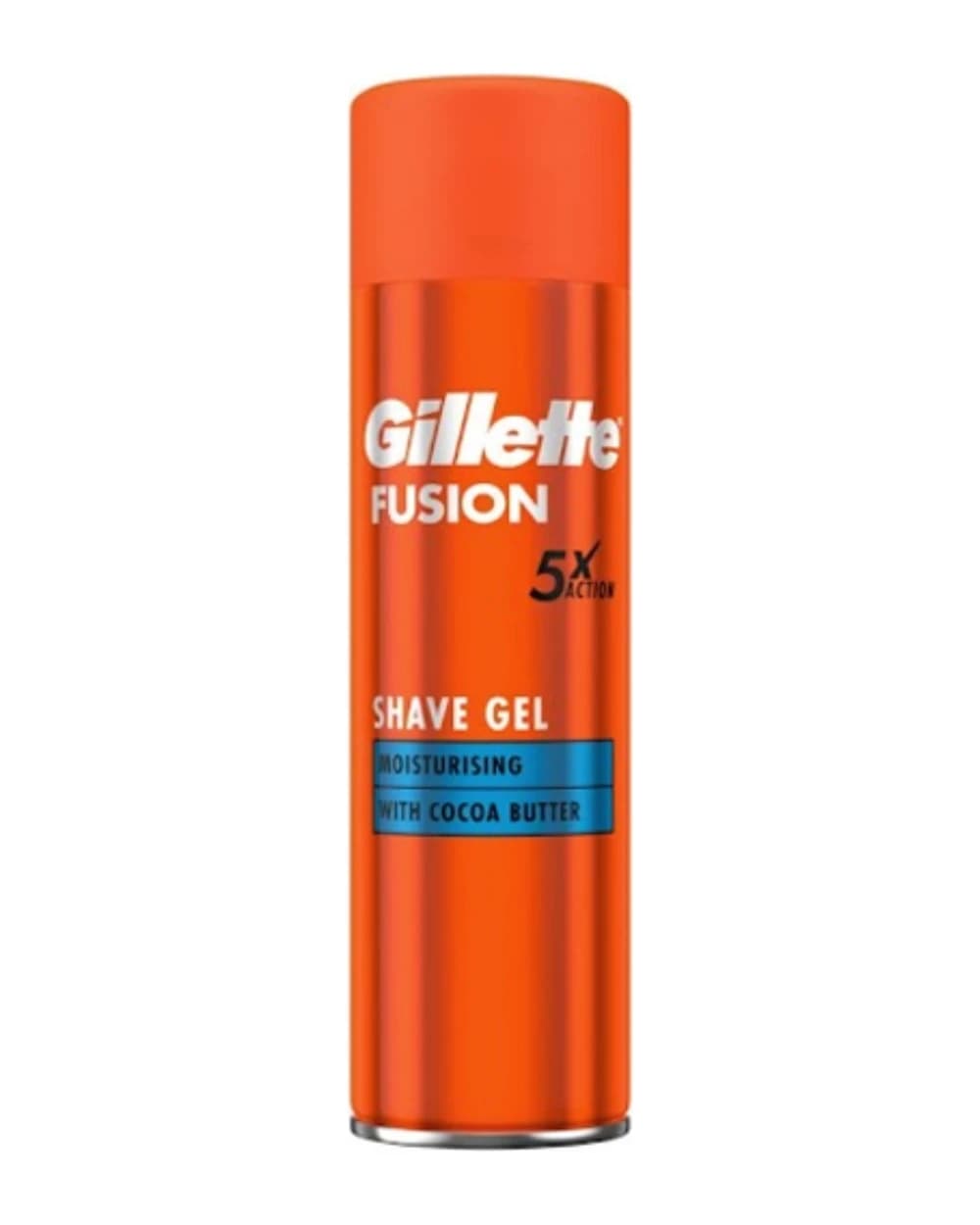 ژل اصلاح مرطوب کننده حاوی کره کاکائو Fusion 5X ژیلت 200ml