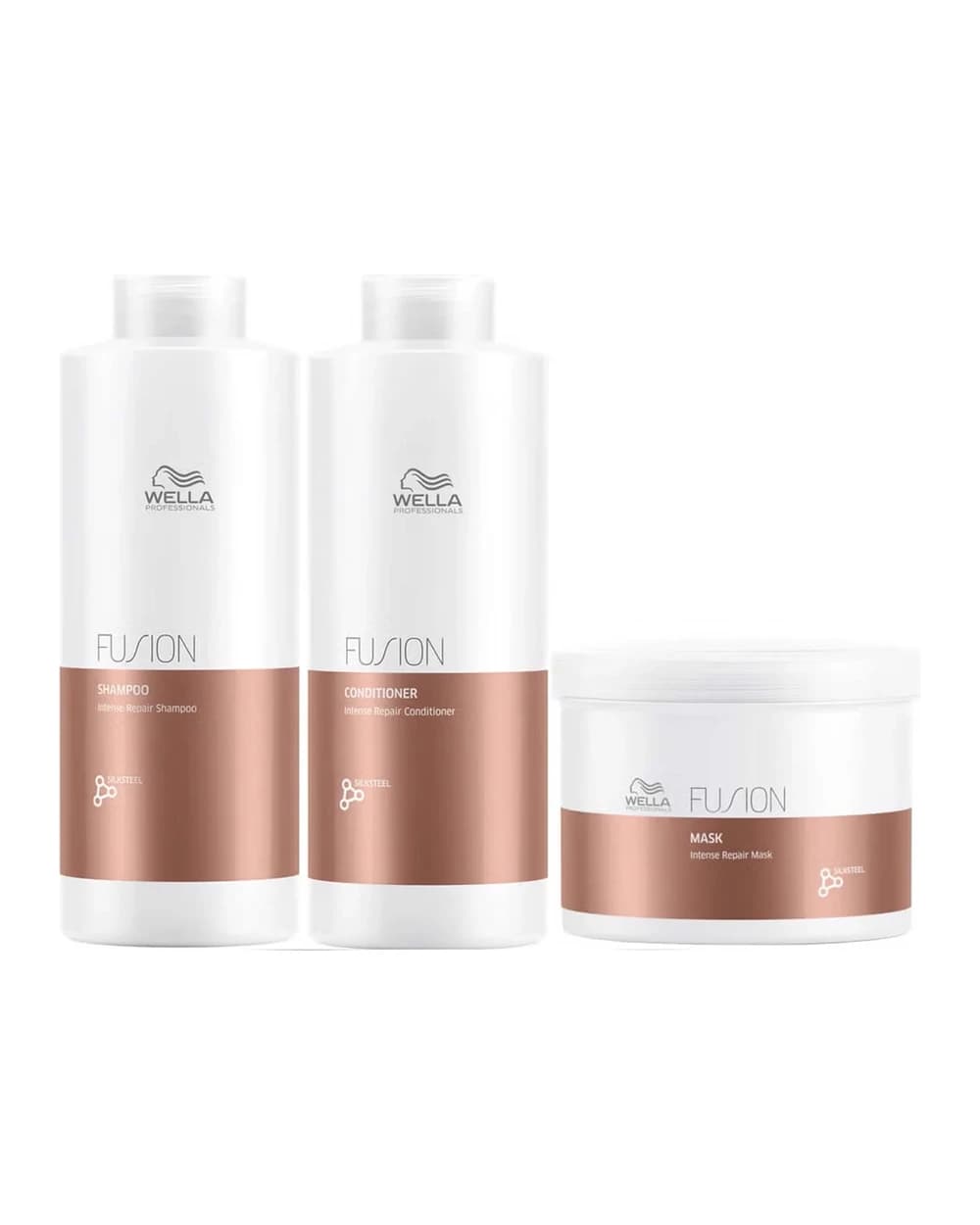 Wella Professionals Fusion Repair Shampoo, Conditioner and Mask Super Size Regime Bundle