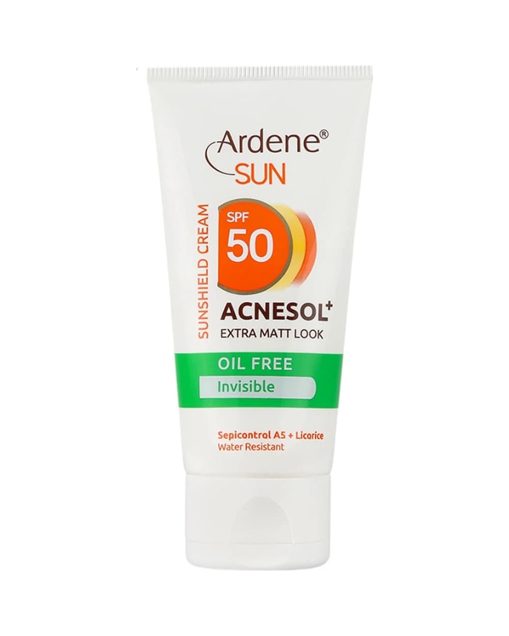 کرم ضد آفتاب بی رنگ Acnesol SPF50 آردن سان 50ml