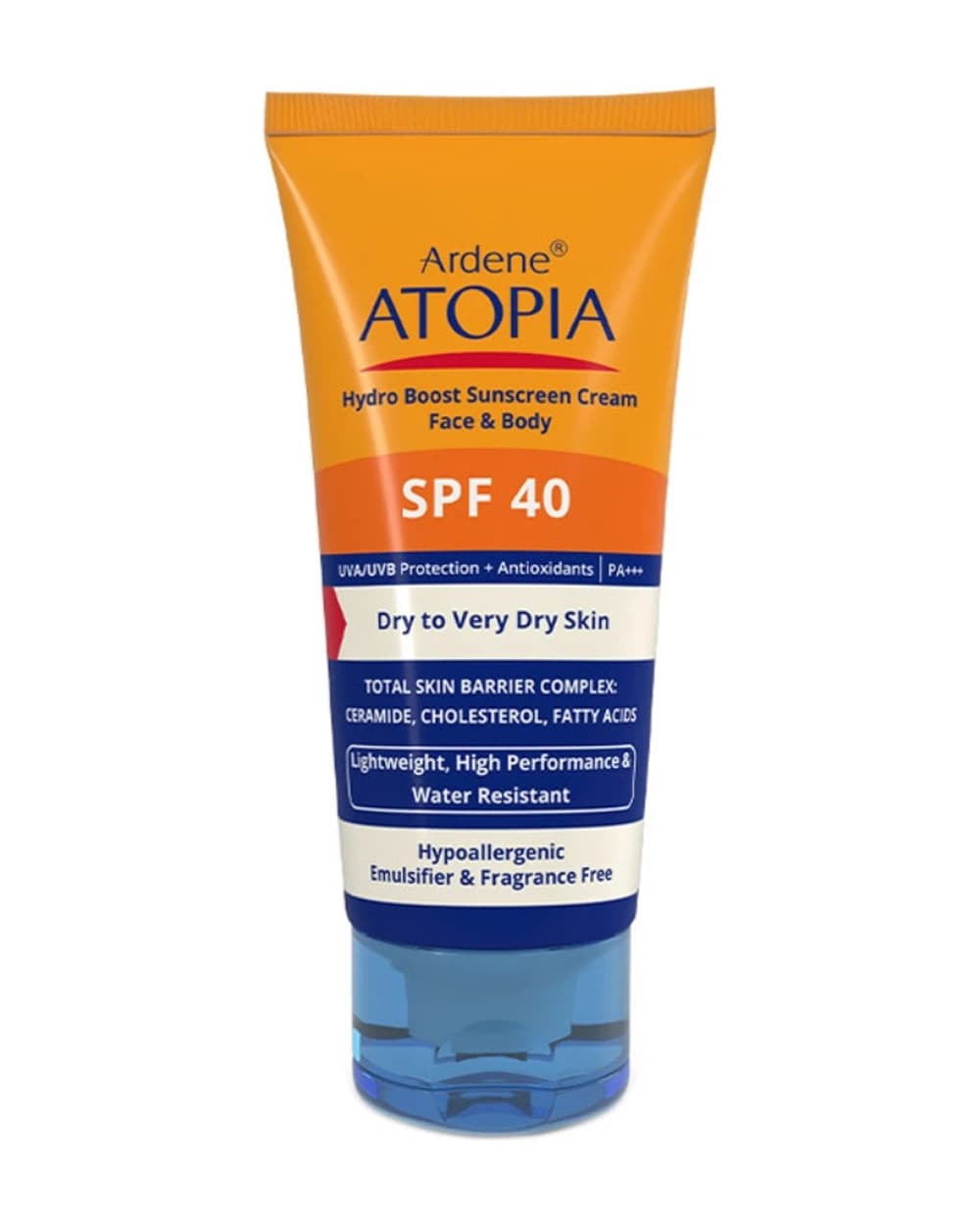 کرم ضدآفتاب رطوبت رسان پوست خشک SPF40 آردن آتوپیا 50ml