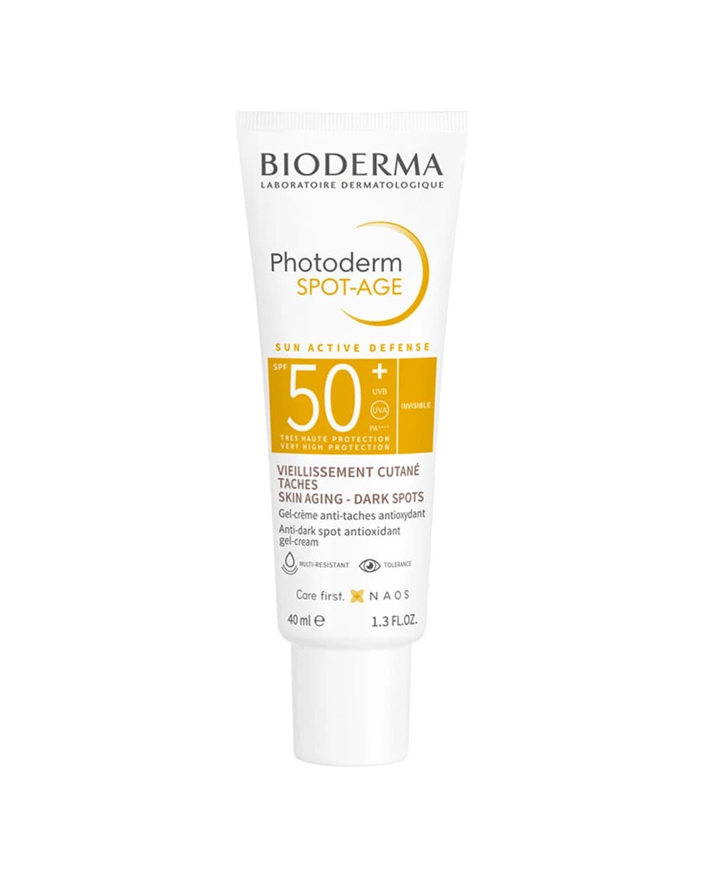 ژل کرم ضد آفتاب بی رنگ Photoderm Spot Age SPF50 بایودرما 40ml