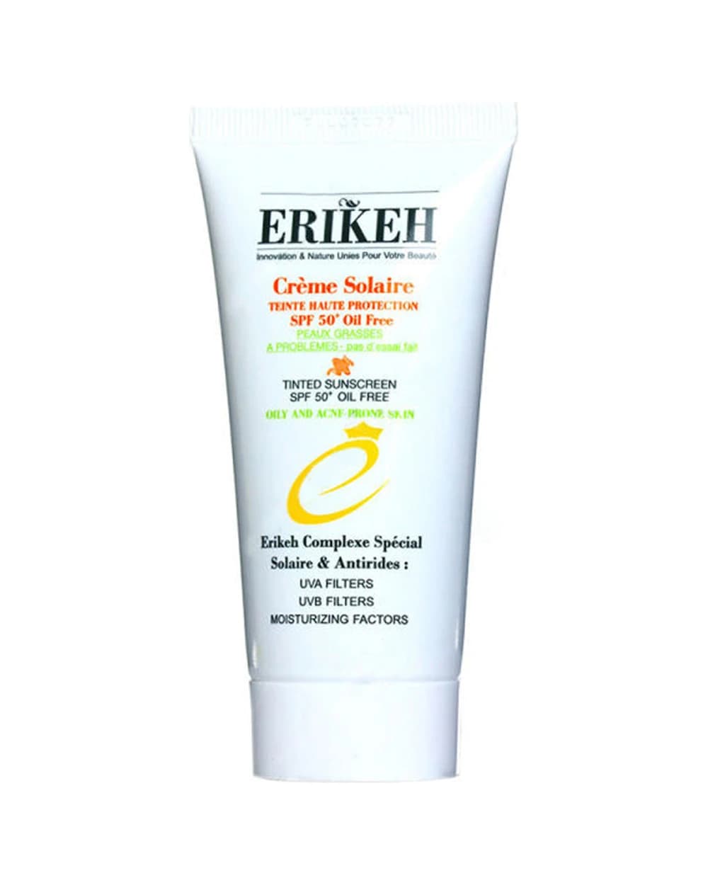 کرم ضدآفتاب اریکه مدل Tinted oil free & Anti Acne SPF 50 حجم 50 میلی لیتر