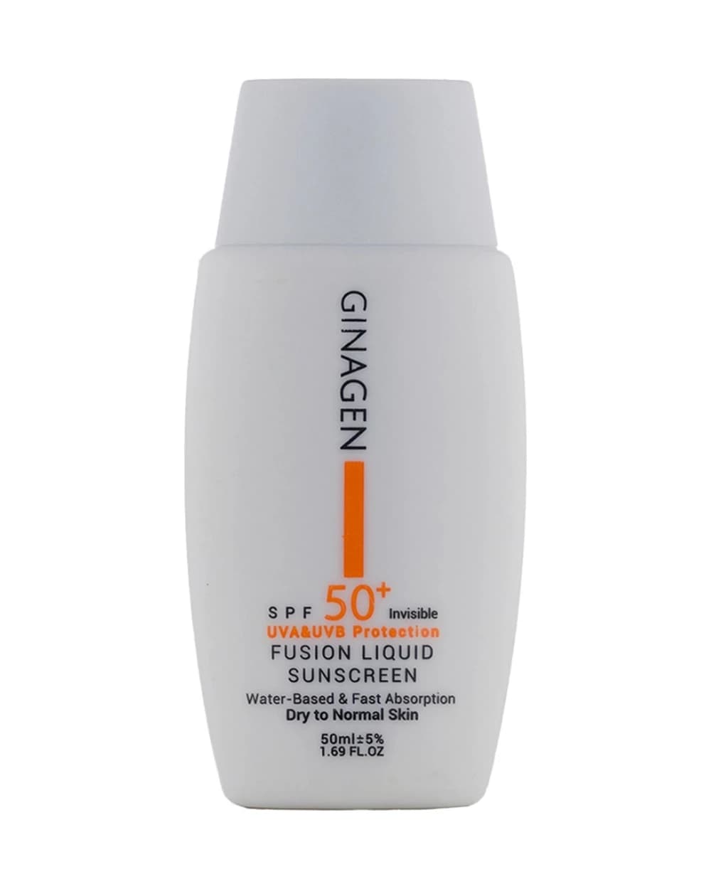 کرم ضدآفتاب ژیناژن بی رنگ پوست خشک و نرمال SPF50