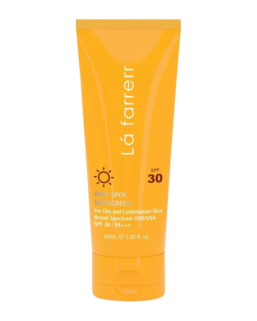 کرم ضد آفتاب و ضد لک بی رنگ پوست های چرب و مستعد آکنه SPF30 لافارر 40ml