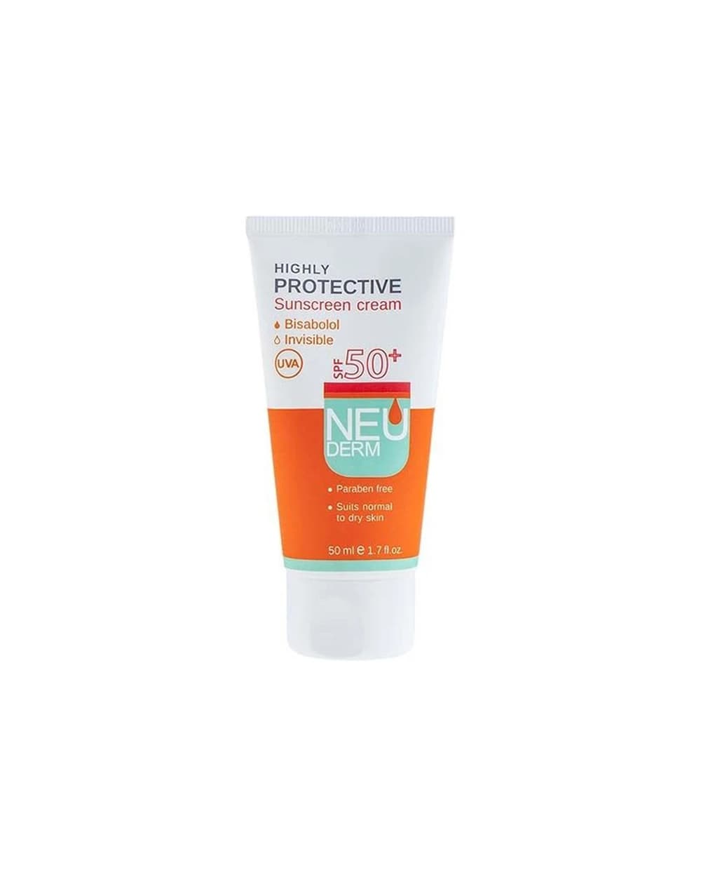 ضد آفتاب بی رنگ پوست های نرمال تا خشک Highly Protective SPF50 نئودرم 50ml