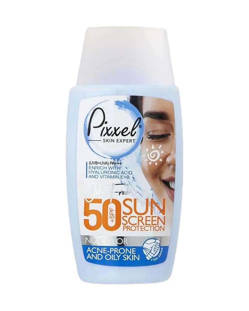 کرم ضد آفتاب بی رنگ SPF50 پوست چرب و جوشدار پیکسل 50ml