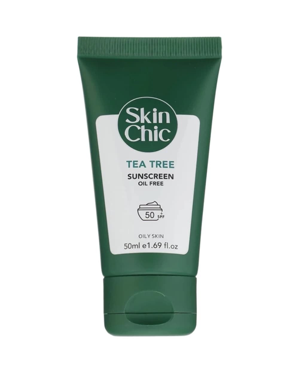 کرم ضد آفتاب اسکین شیک پوست چرب SPF50 عصاره درخت چای 50ml