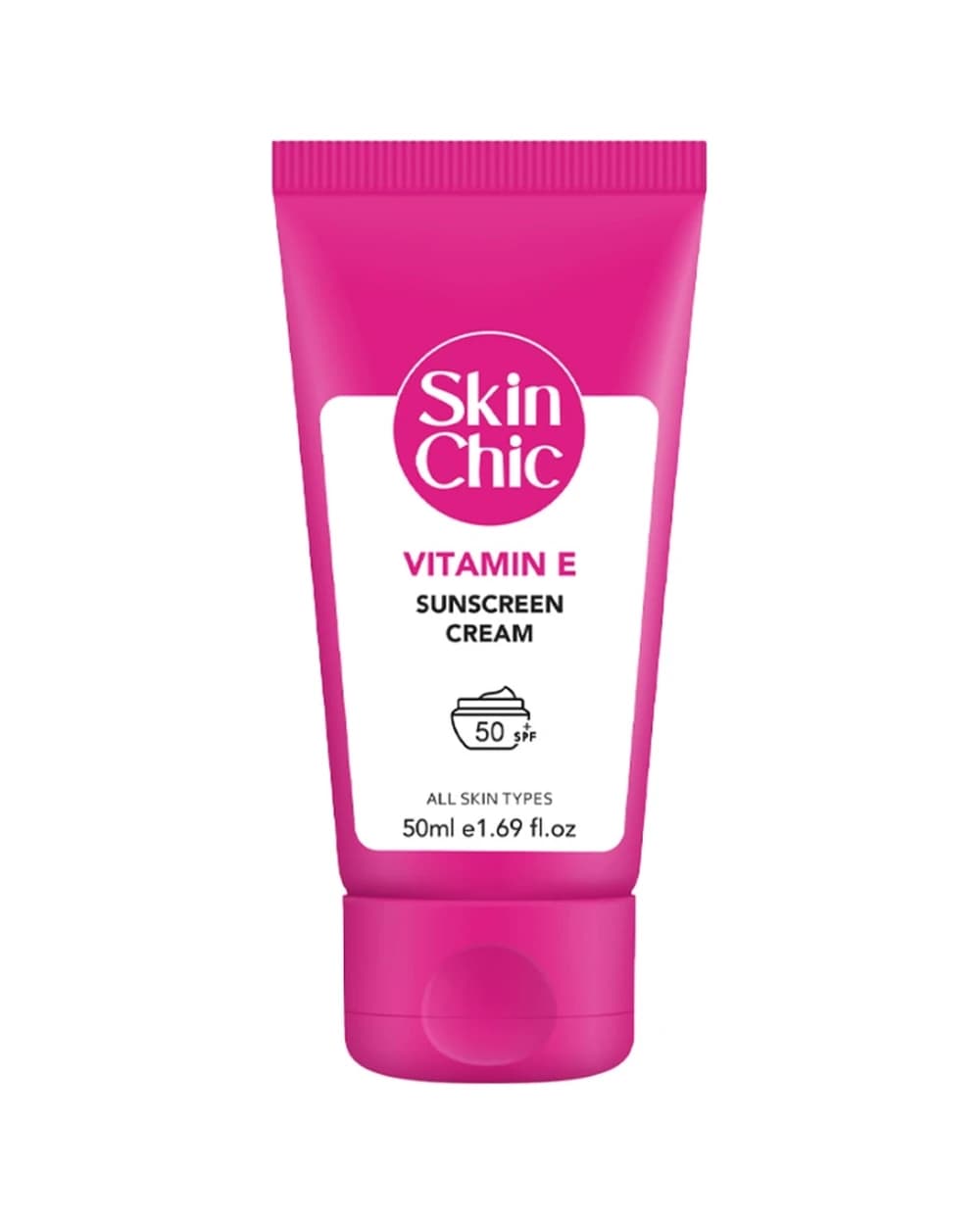 کرم ضد آفتاب SPF50 ویتامین E اسکین شیک 50ml