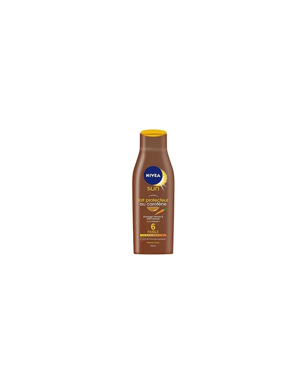لوسیون برنزه کننده با آفتاب با عصاره هویج SPF 6 نیوا 250ml