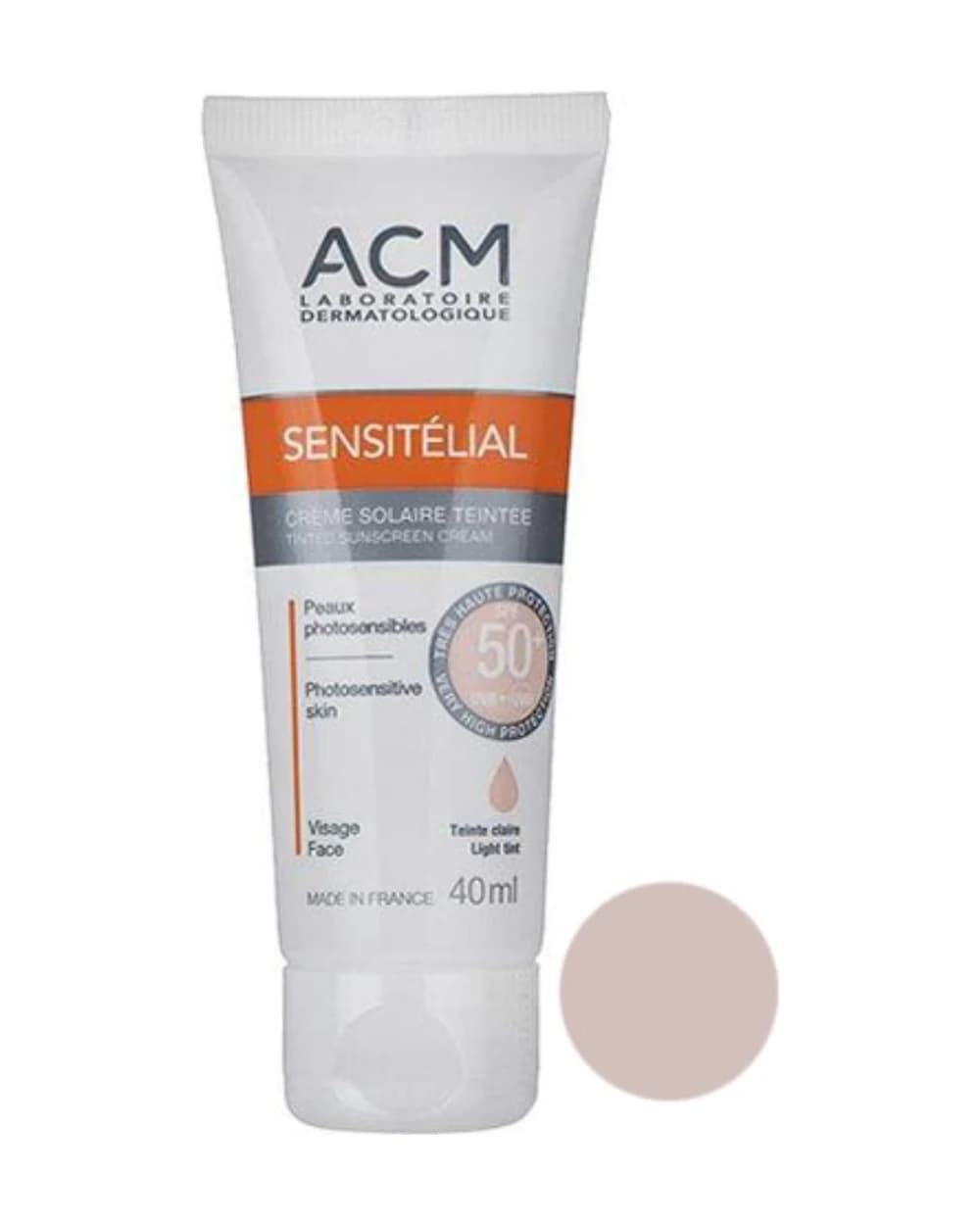 کرم ضد آفتاب رنگی SPF50 سن سی تلیال ای سی ام 40ml