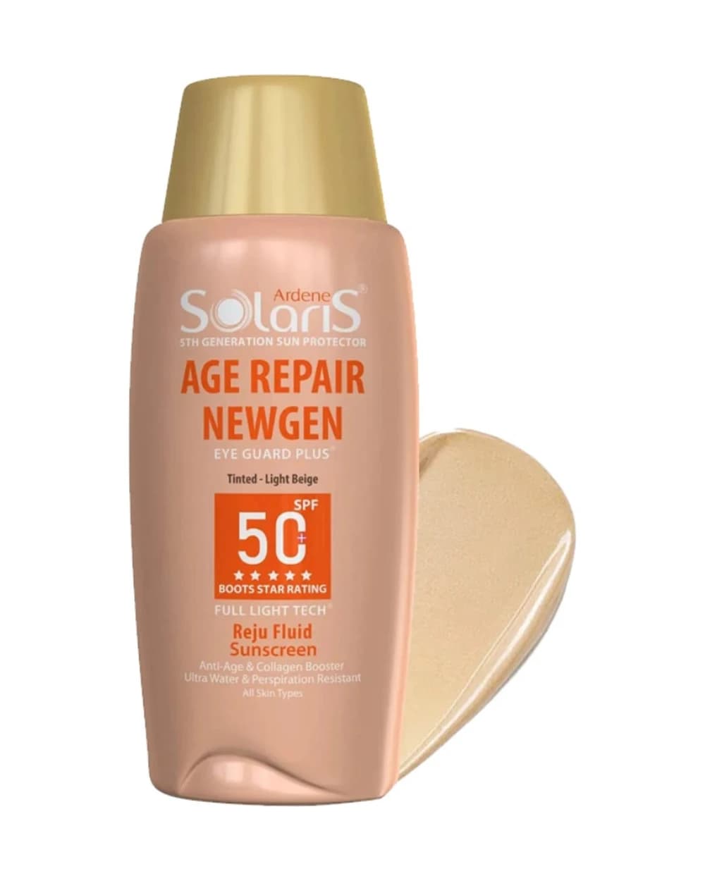 فلوئید ضد آفتاب رنگی ضد چروک آردن سولاریس Age Repair SPF50