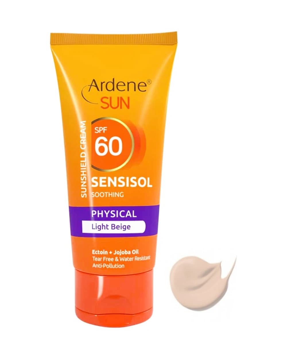 ضد آفتاب رنگی فاقد جاذب های شیمیایی SPF60 Sensisol آردن سان