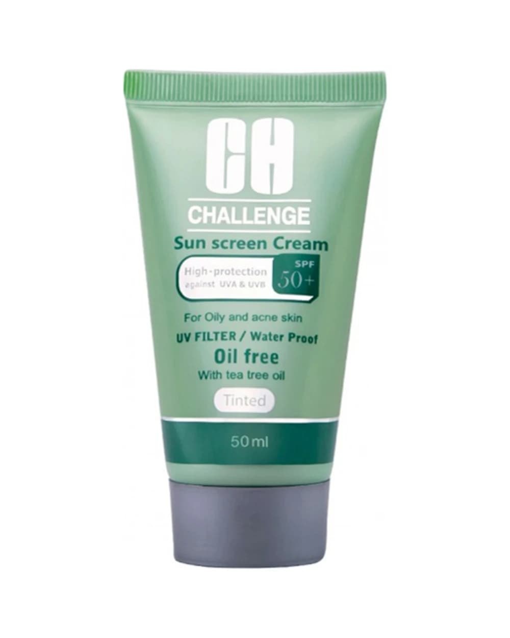 ضد آفتاب کرم پودری SPF50 پوست چرب و جوش دار چلنج 50ml