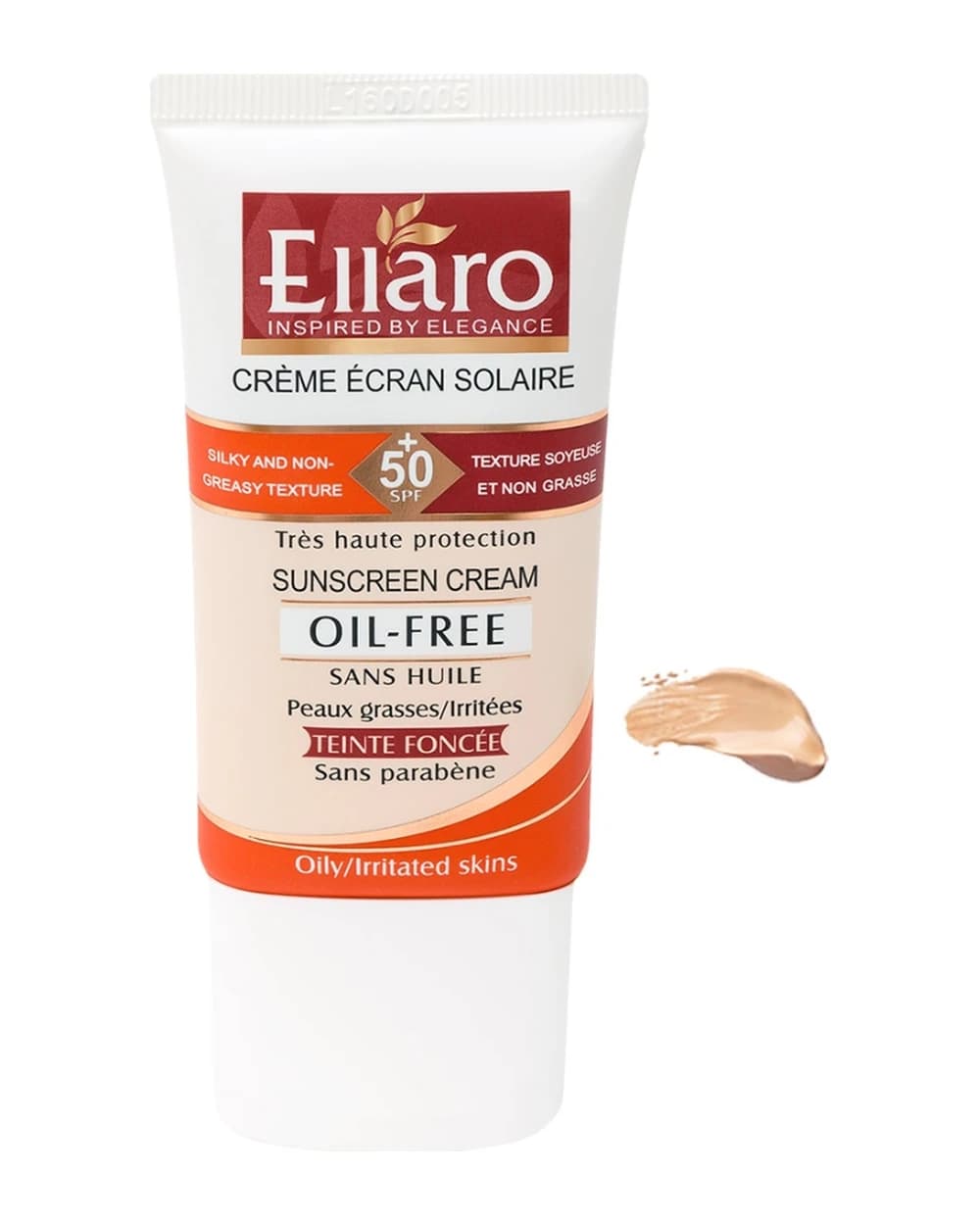 ضد آفتاب رنگی الارو SPF50 پوست چرب