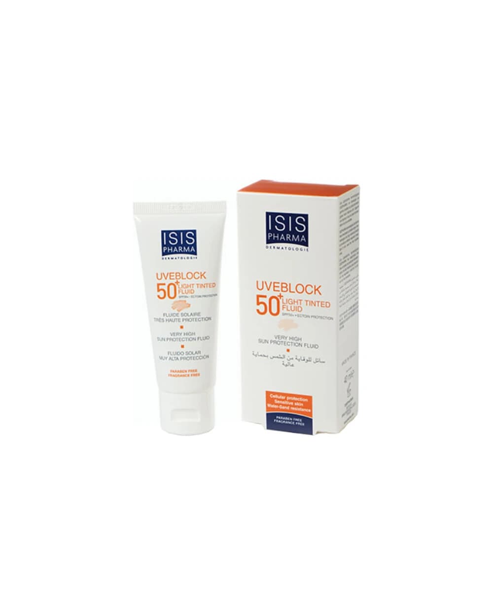 فلوئید ضد آفتاب SPF50 رنگی آیسیس فارما 40ml
