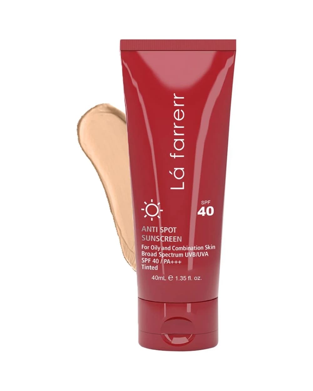 کرم ضد آفتاب و ضد لک رنگی پوست های چرب و مستعد آکنه SPF40 لافارر 40ml