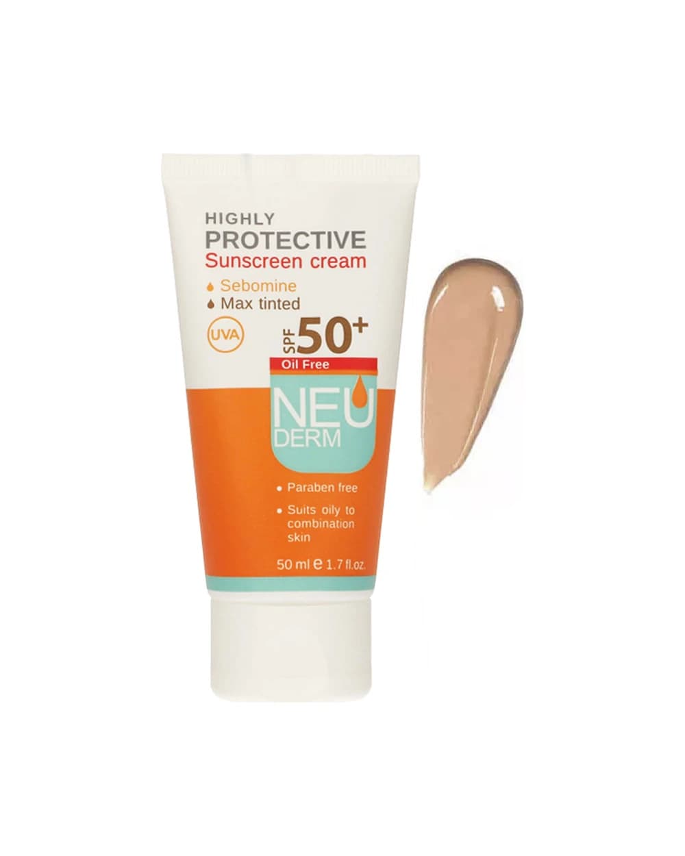 ضد آفتاب رنگی پوست های چرب تا مختلط Highly Protective SPF50 نئودرم 50ml
