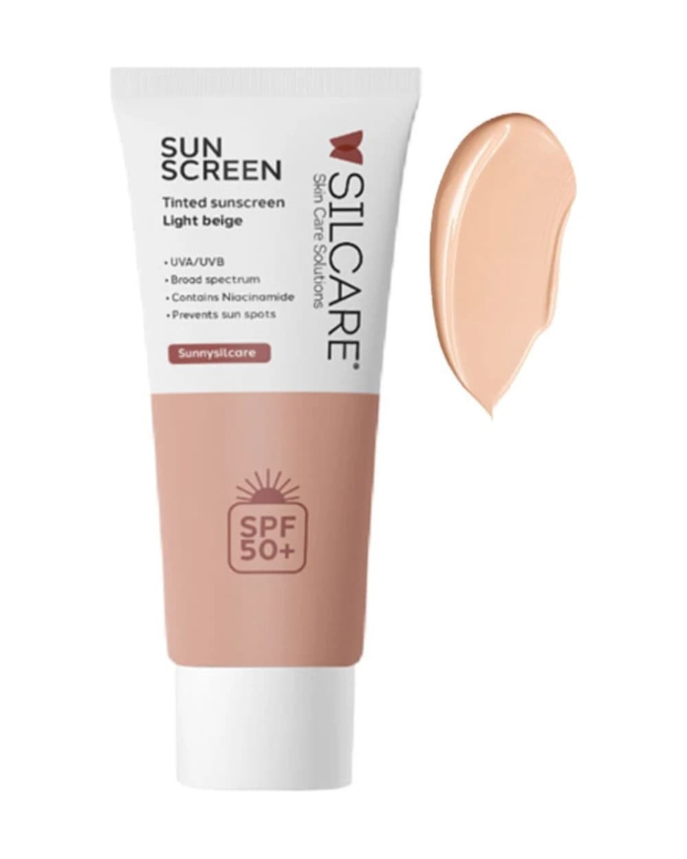 کرم ضد آفتاب رنگی spf50 سیلکر