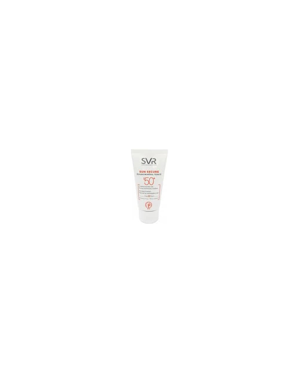 کرم ضد آفتاب رنگی مینرال اس وی آر برای پوستهای خشک مدل Sun Secure حجم 50ml