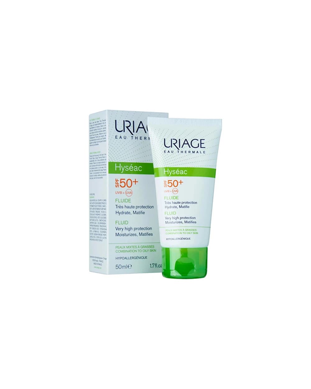 فلوئید ضد آفتاب رنگی پوست چرب Hyseac SPF50 اوریاژ 50ml
