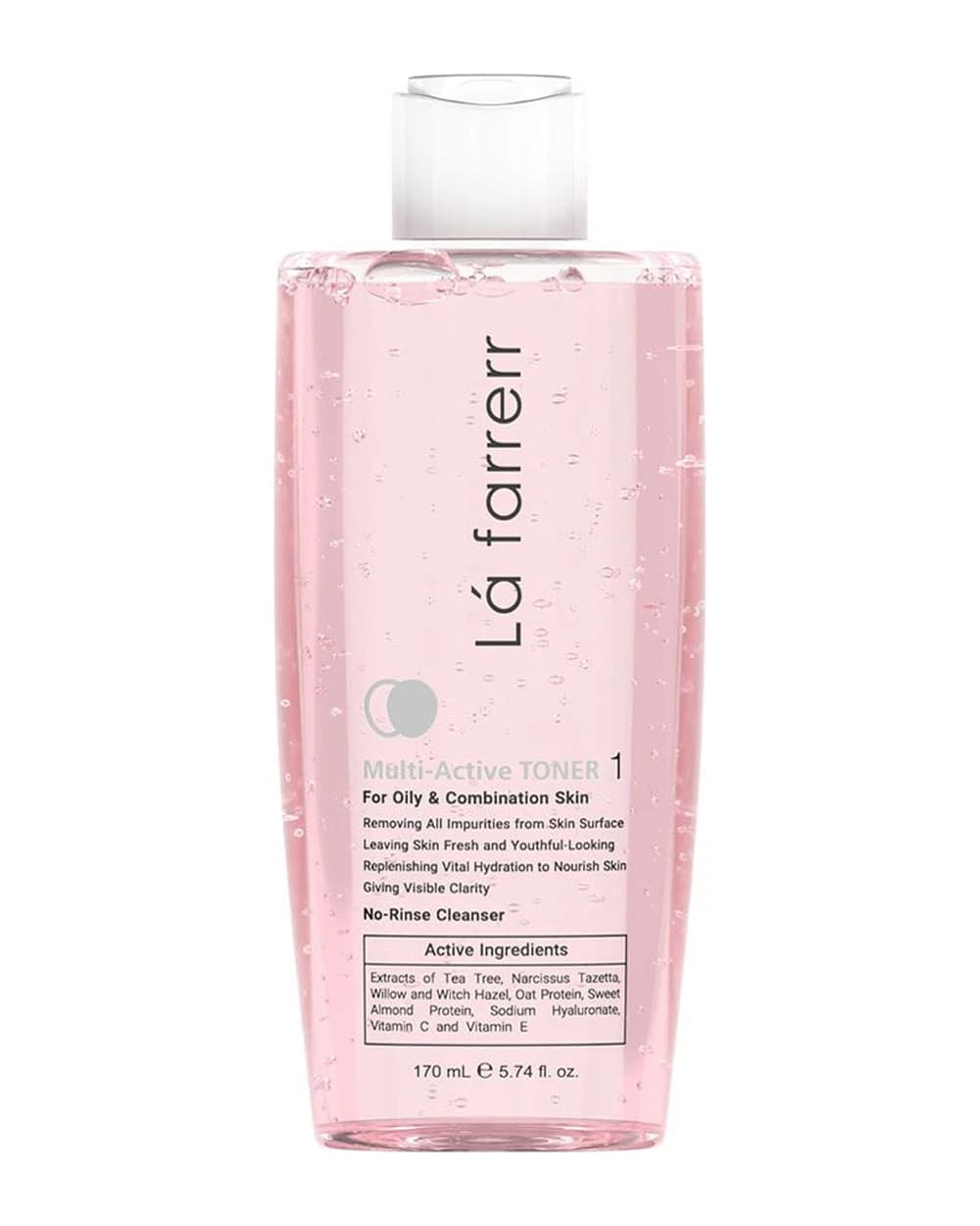 تونر مولتی اکتیو پوست چرب و مختلط لافارر 170ml