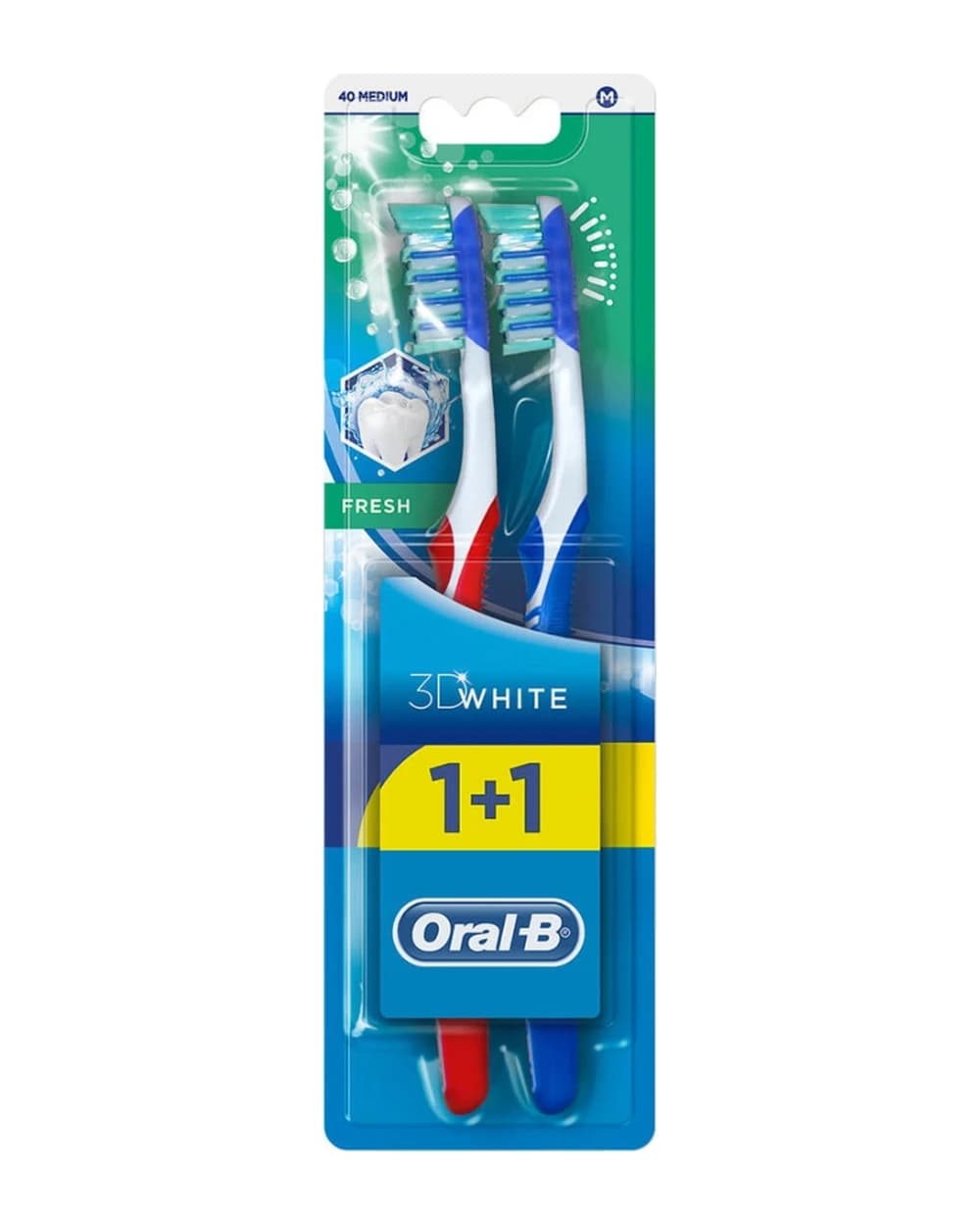 پک دو عددی مسواک 3D White Fresh اورال بی