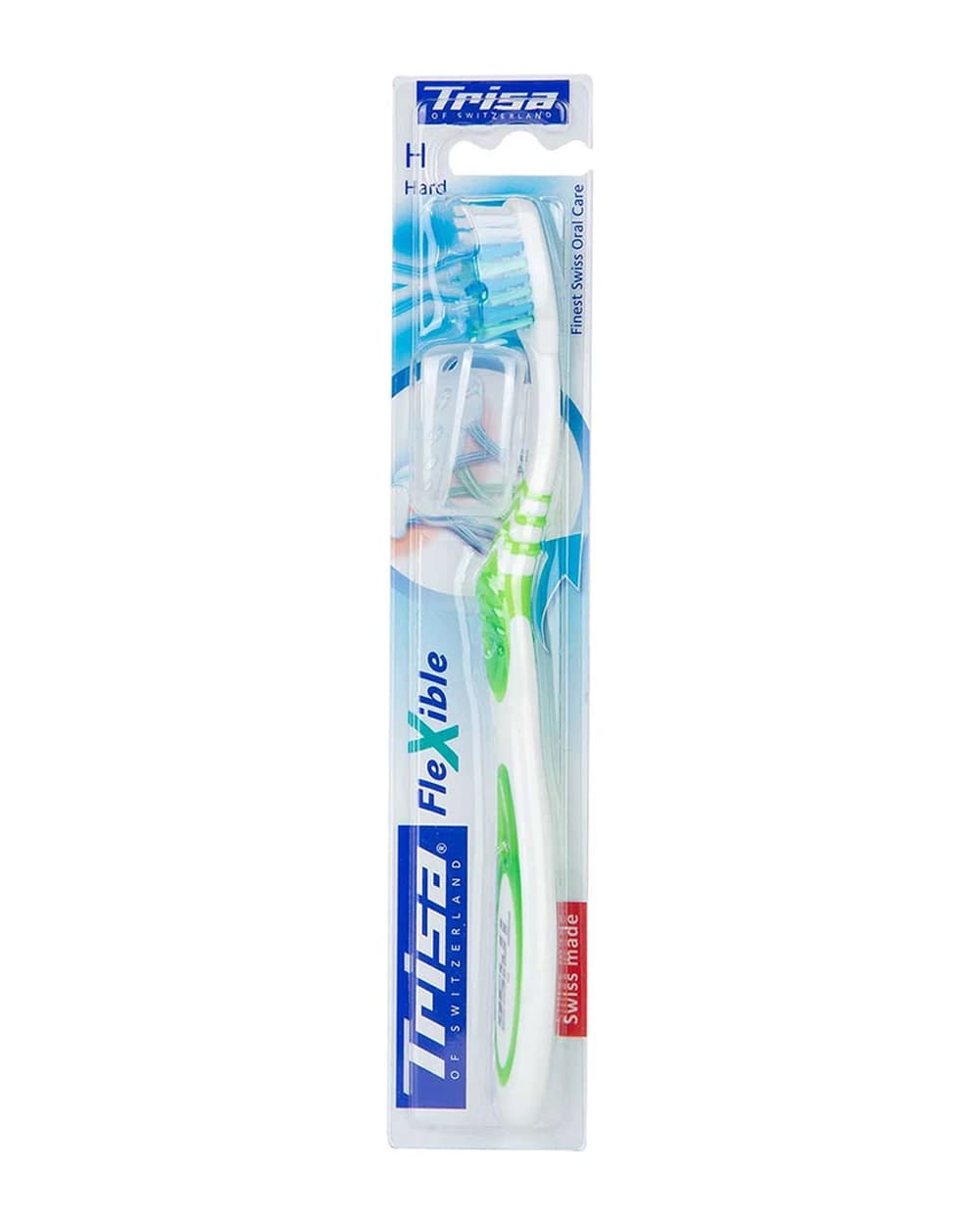 مسواک با برس سخت همراه با درپوش Flexible تریزا