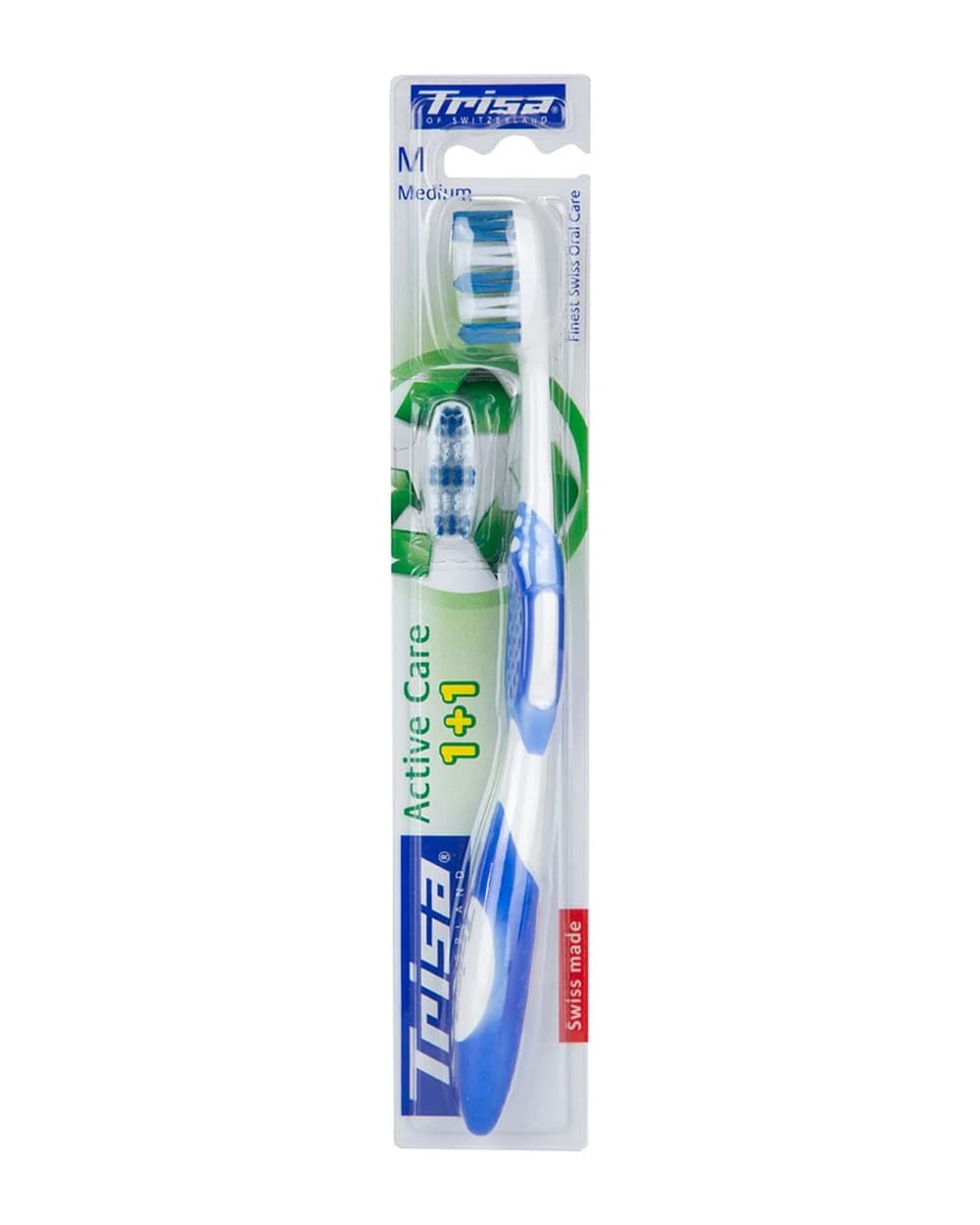 مسواک با برس متوسط همراه با سری یدک Active Care تریزا