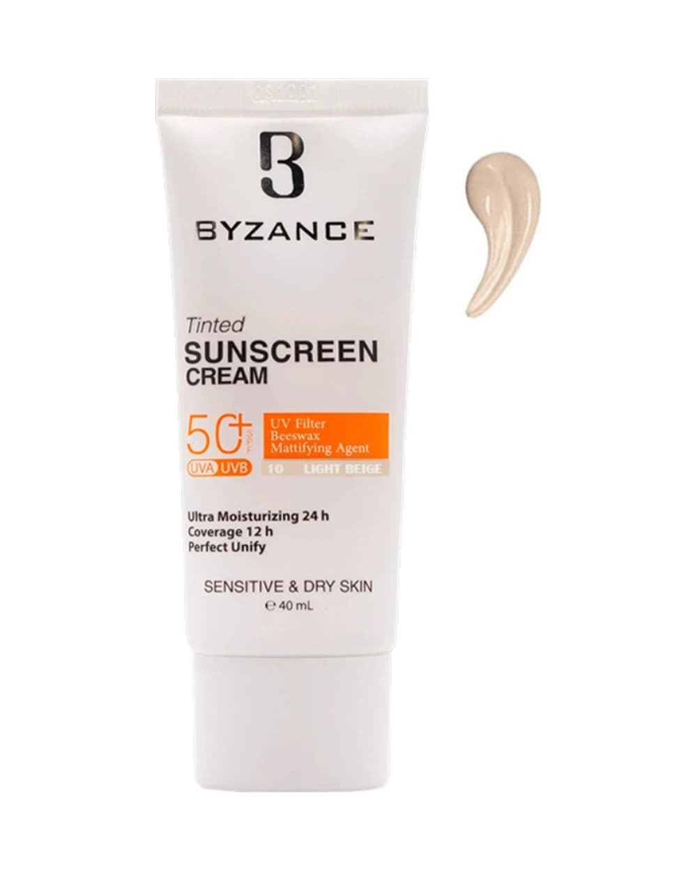 ضد آفتاب رنگی SPF50 بیزانس پوست خشک و حساس