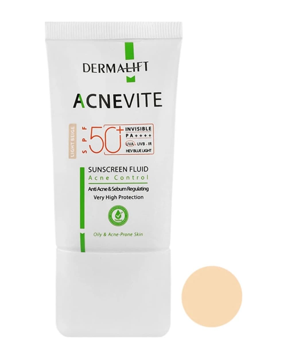 فلوئید ضد آفتاب رنگی آکنویت درمالیفت SPF50