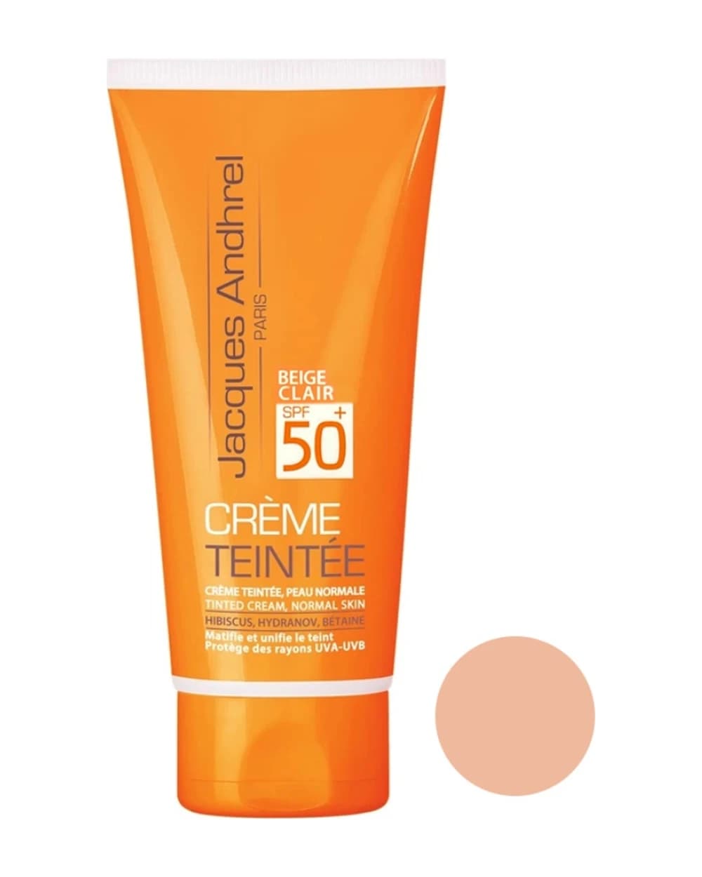 کرم ضدآفتاب رنگی ژاک آندرل پاریس SPF50 پوست های خشک و معمولی